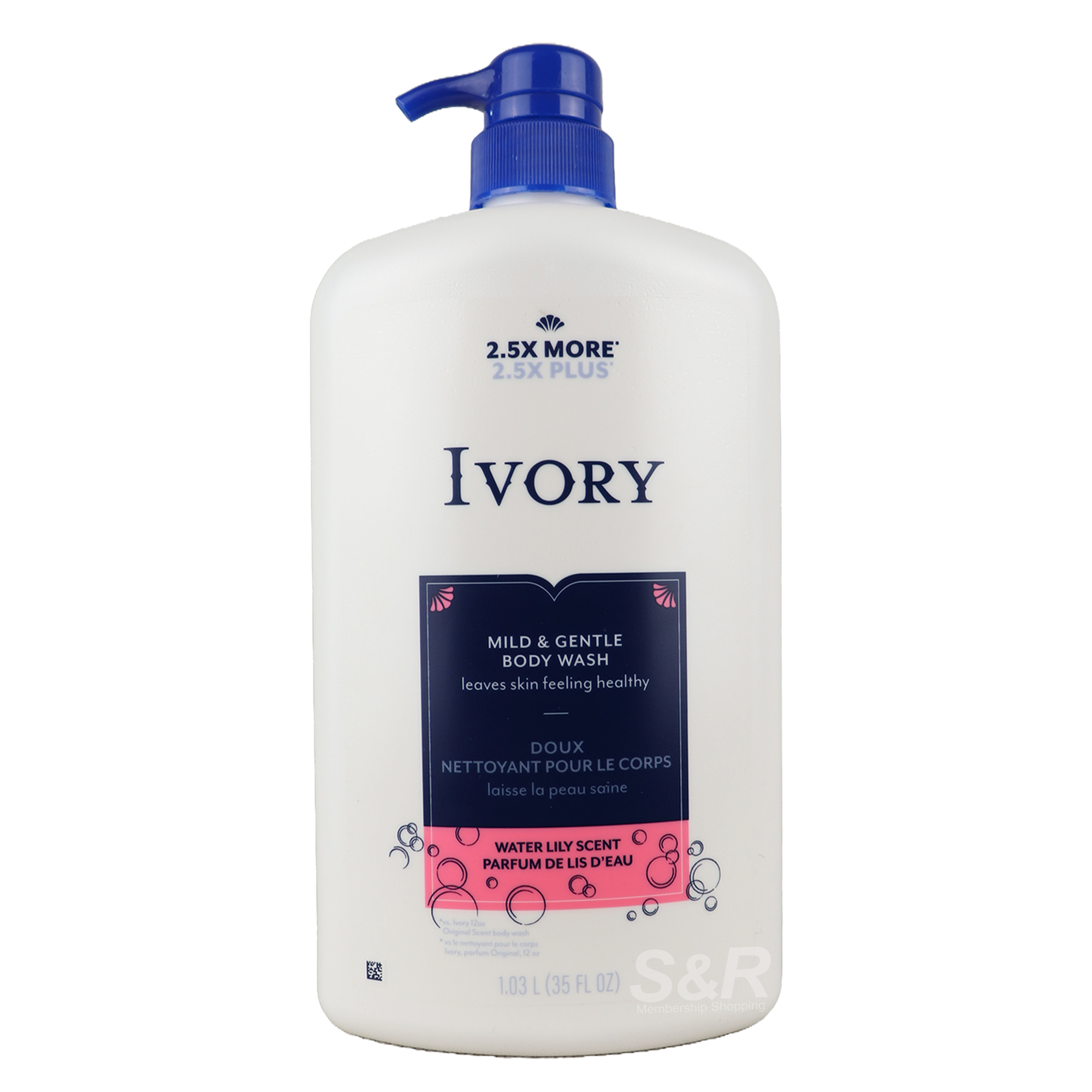 Ivory Body Wash Water Lily Scent 1.03L